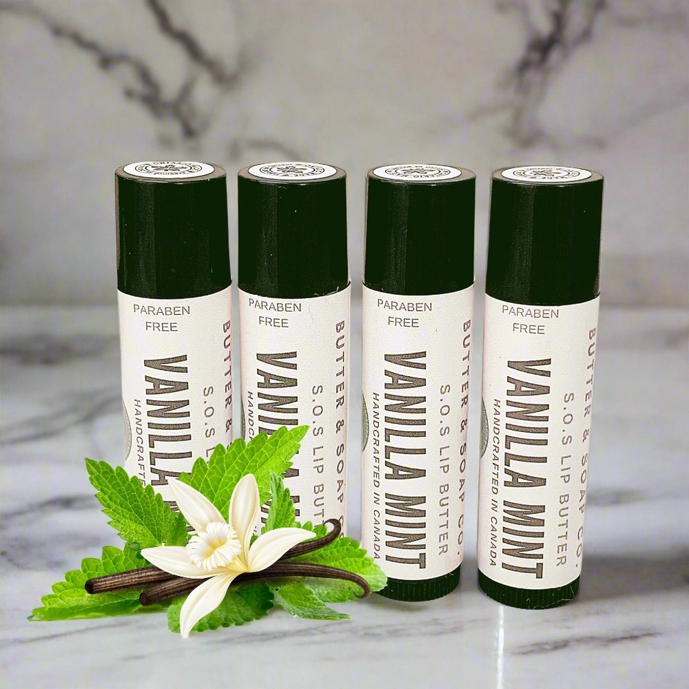 🍃Four Handcrafted All Natural SOS Lip Butter Sticks